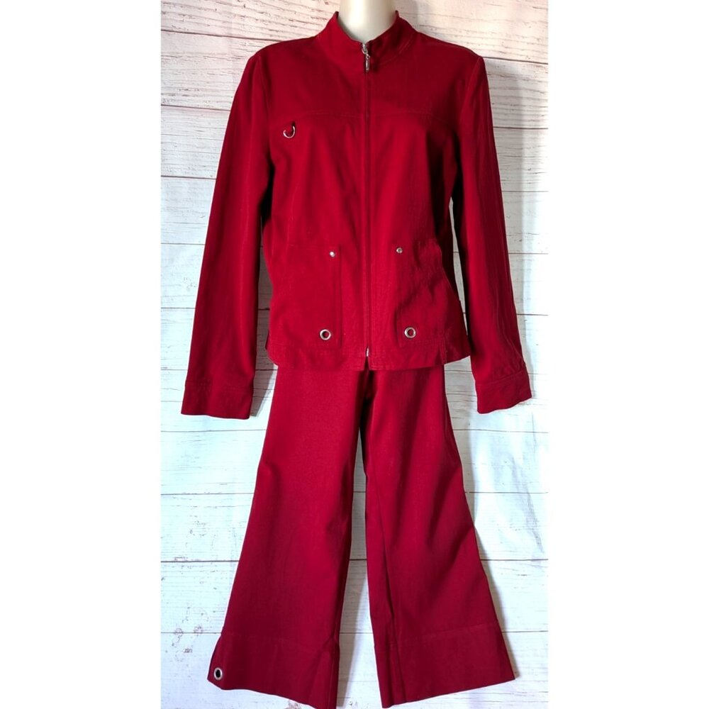 Vintage Pierre Cardin Women 2‑Piece Suit  Jacket Size 10 & Cropped Pants Size 8